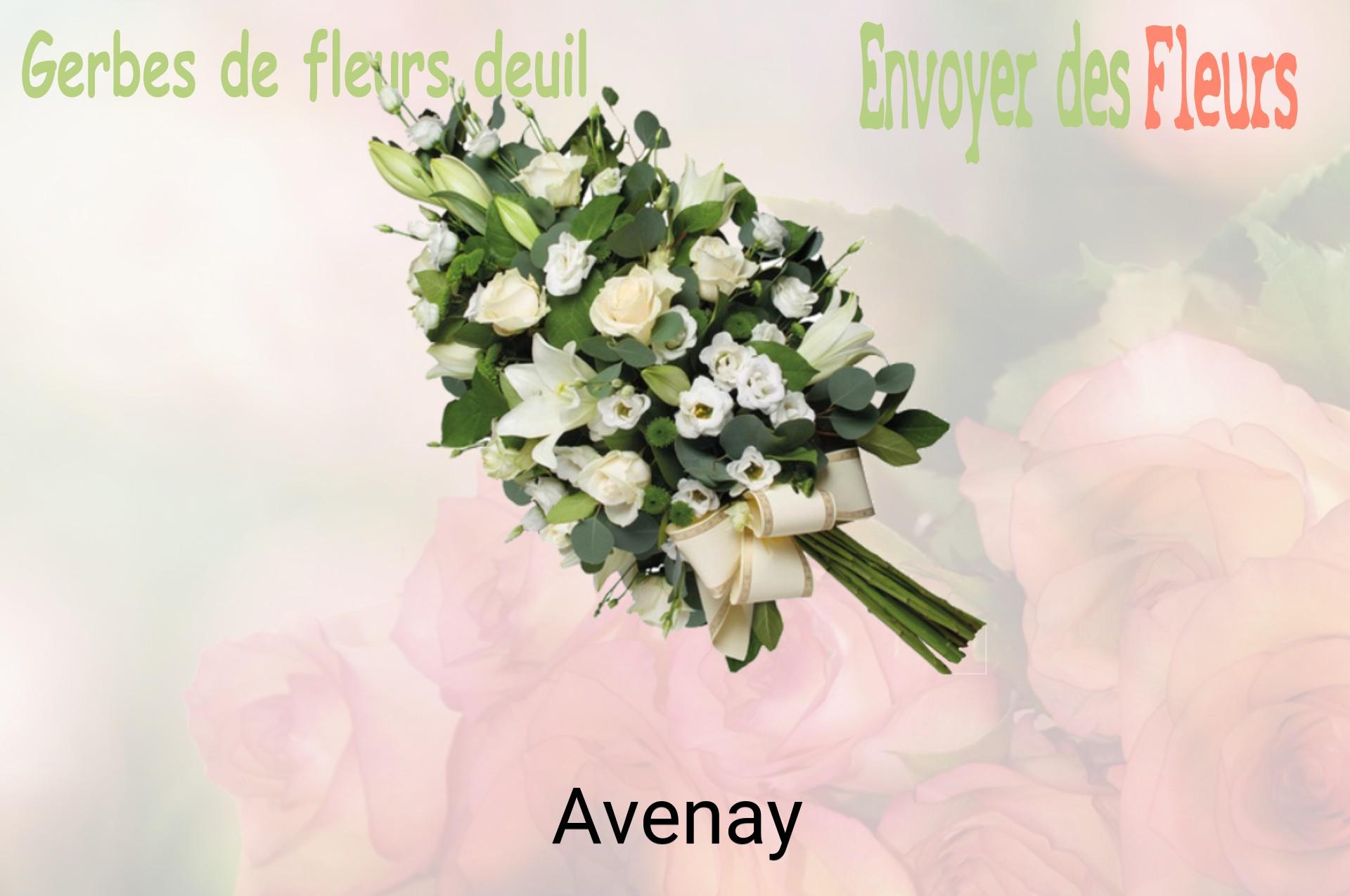 Gerbe de fleurs de deuil livrée à Avenay